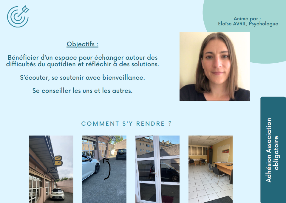 Affiche Groupe de parole aidants TSA