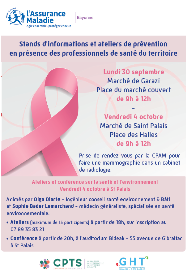 Affiche octobre rose Garazi Amikuze
