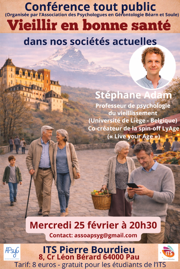 Affiche de la conférence Vieillir en bonne santé