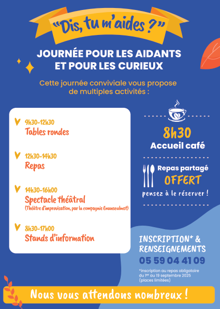 Programme de la journée des aidant à Mourenx