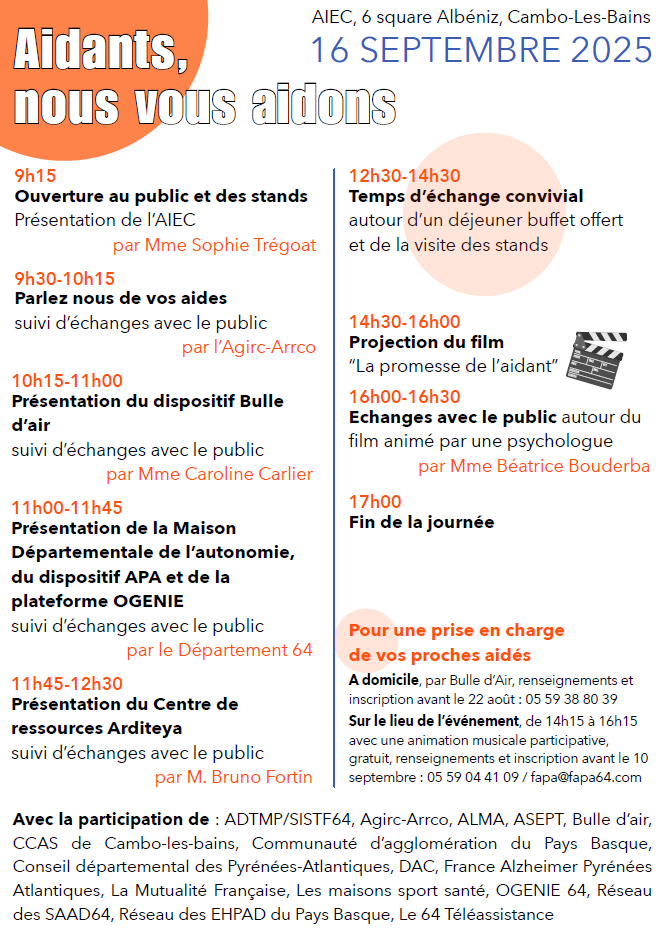 Programme détaillé de la journée