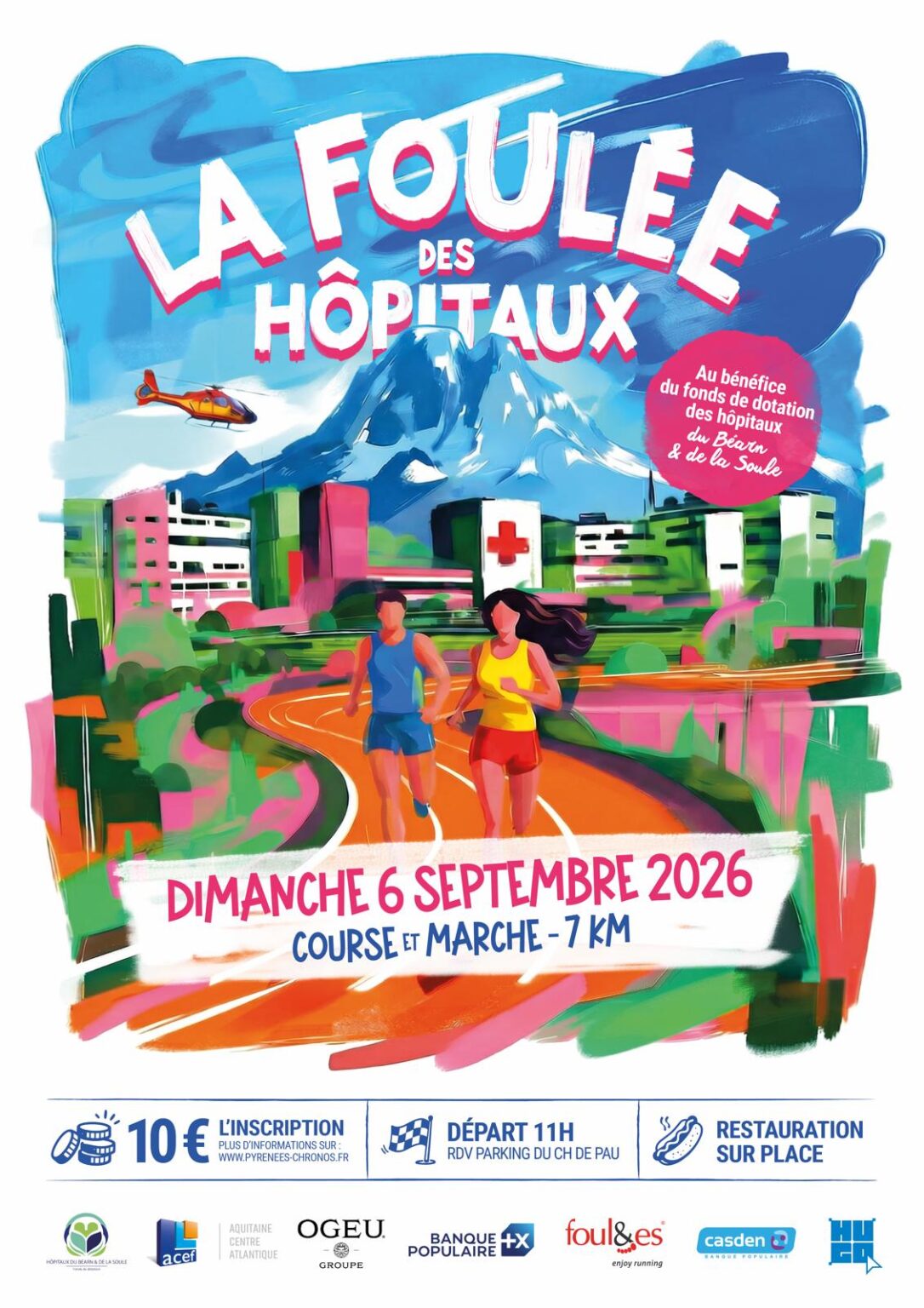 Affiche foulée des hôpitaux
